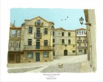 Santiago-de-Compostela_Casas_Reais_40x50